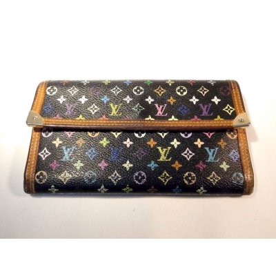 画像1: LOUIS VUITTON マルチカラー 長財布　055